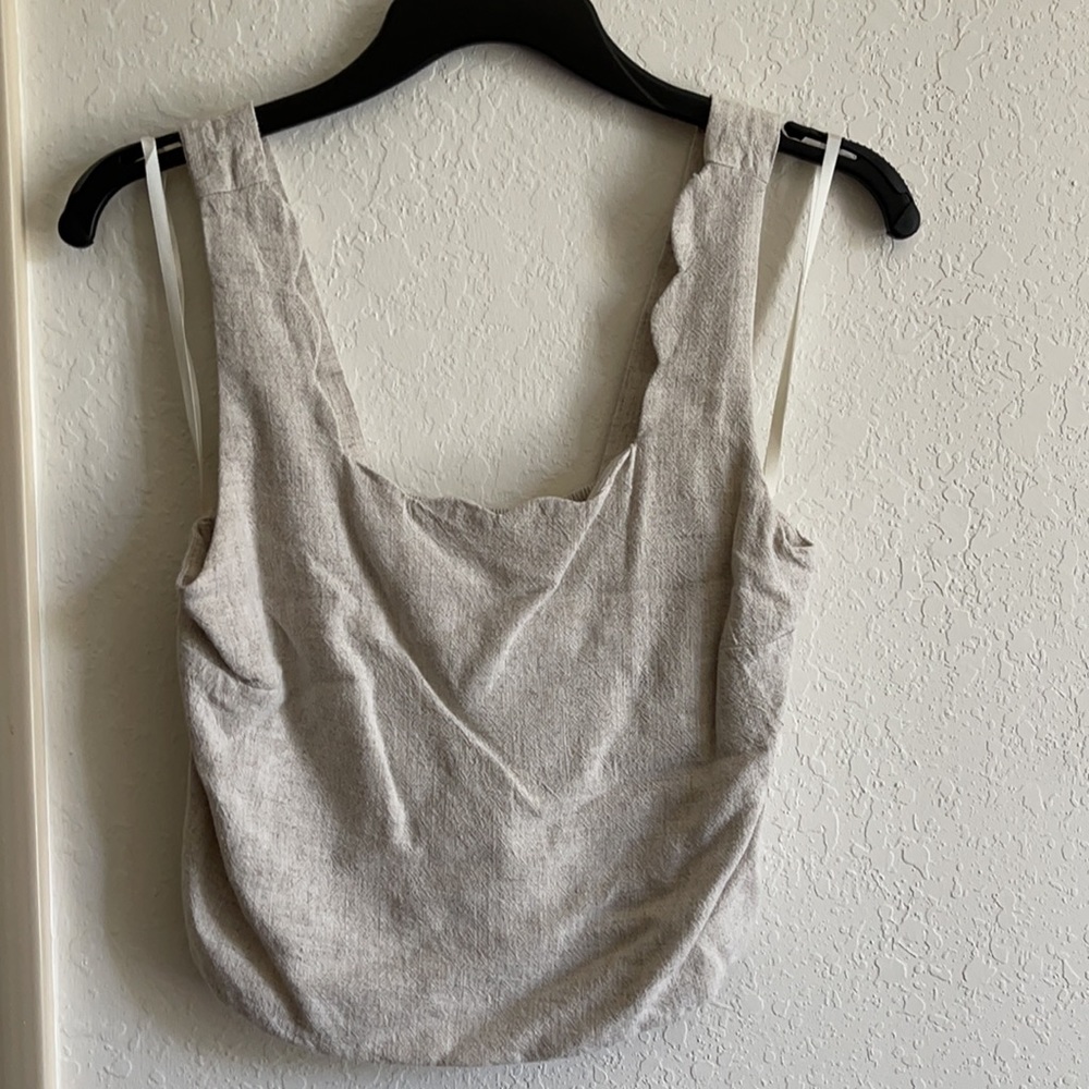 Crop top & high waisted pants matching set